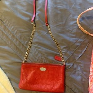 Red coach crossbody